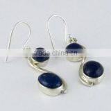 Excellent Deep Blue Lapis 925 Sterling Silver Earring, 925 Silver Jewelry, Sterling Earrings thumbnail-1