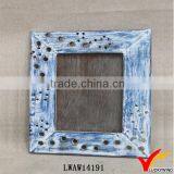 Traditional Handmade Desk Vintage Blue Wood Photo Frame