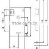 Brass Lever Keys Door Lock With 4 Combinations thumbnail-2