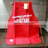 Red Design 80% Polyester 20% Cotton Cooking Apron thumbnail-1