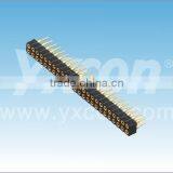 China Supplier 2.0mm Pitch Double Row Straight Round Female Header Connector