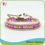 Hot Sales Leather Bracelet With Gemstone for Decoration Red Tiger Eye Supplier's Choice thumbnail-1