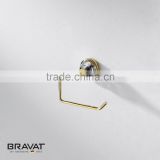 luxury design gold colar brass material industrial paper roll holder for bathroom