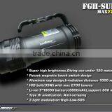 HID High Bright Handhold Rechargeable Diving Torches and Flashlights thumbnail-2