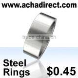 Stainless steel jewelry, fashion stainless steel wide ring, price starts from US $ 0.45 per piece