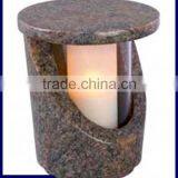 Vase Polished Red Granite Headstone Cemetery Grave Decorations thumbnail-2