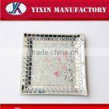 Home Deco Craft Golden and Silver Msoaic Glass Gold Charger Plates /Mosaic Plate for Home&wedding Decoration11/Glass Mosaic thumbnail-3