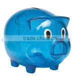 Creative Transparent Plastic Money Saving Box /lovely Pig Coin Bank thumbnail-1