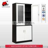 High Quality up Glass Door and Down Metal Door Filing Cabinet thumbnail-1