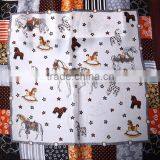 Small Square Scarf With Cartoon Design,100% Silk thumbnail-4