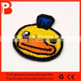 custom yellow duck embroidery iron on clothes patch