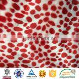 100%polyester Fdy Warp Knitting S Brushed Polk Dot Animal Print Velour Fabric
