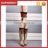 F260 Cute Women Winter Boot Cuff Snow Flake Pattern thumbnail-2