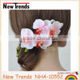 New dsign fashion women's butterfly orchid flower hair clip