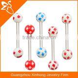 Free Sample Custom Tongue Rings Hot Sell Colorful Body Jewelry thumbnail-1
