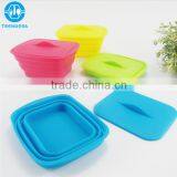 High quality silicone folding lunch box