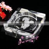 Large Clear Glass Crystal Ashtray Bin HYA-114a for Sale thumbnail-3
