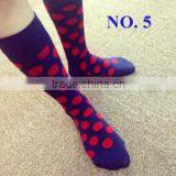 Navy High Quality Soft Dots In-stocking Women/Mens Socks