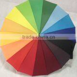 24 Ribs Rainbow Umbrella Factory for All Kind of Advertising 23" Stick Umbrella thumbnail-5