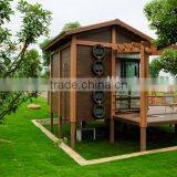 FRSTECH WPC STOCK CO LTD Waterproof Tiny House 12 Square Meter Waterproof Anti-UV Stylish WPC House Red Sandal Wood Importers