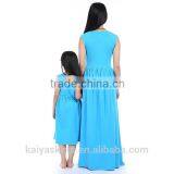 2016 Kids Boutique Clothes Cotton Long Designer One Piece Mommy and me Maxi Dress thumbnail-2