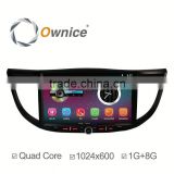 Android 4.4 & android 5.1 quad core Car GPS stereo for CRV with wifi 1024*600