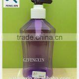 300ml Square Transparent Personal Care Shampoo Shower Gel Lotion Use PET Plastic Bottle