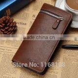 New Brand Leather Purse ID Credit Card Holder Bifold Zipper Long Mens Wallet thumbnail-2