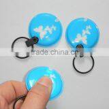 Guangzhou Factory Led Key Holder , Round Shaped Led Key Ring Led Light Key Ring