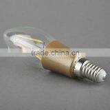 2015 New Style Antique LED Filament C35 With Plastic Gold Palted 2W E12 110V Dimmable thumbnail-4