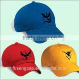 Pokemon Go Baseball Hat Team Mystic InstInct Valor Blue Yellow Red Embroider Cap