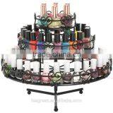3-Tier Rotating Metal Nail Polish Display Stand thumbnail-3