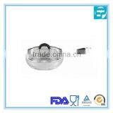 26cm Stainless Steel Silicone Handle Frying Pan