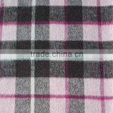 Strength and Elasticity Check Wool Fabric With Heavy Weight