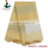 Haniye 2016 Wholesale Latest Nigeria Tulle Lace Fabric New Embroidery French Net Lace Fabric /NYN73