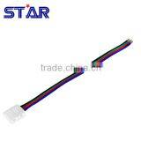 One End 10mm 4PIN CONNECTORS FOR 5050 RGB COLOR LED STRIP