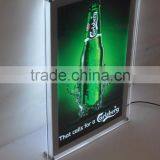 Advertising led panel frameless display light box slim plastic light sign