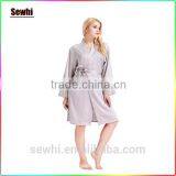 Wholesales Bathrobe Plain Dyed Silk Kimono Robes for Women thumbnail-3