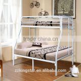 Newly design low price home furniture twin /full size metal bunk bed