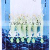 Plastic Shrimp Like Cheap Sabiki Lures Sea Fishing Rigs thumbnail-1