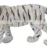 Personalized Handmade Color Painted Decorative Resin White Tiger Figurines thumbnail-1