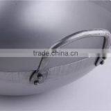 Hand Hammered Double Handles China Carbon Steel Wok thumbnail-2