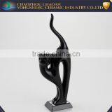 Popular Printed Ceramic Black Chicken, Old Feeling Cat Decoration thumbnail-1