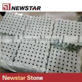 Newstar Cheap White Marble Basketweave Bathroom Wall Tile Ideas Mosaic thumbnail-3