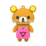 Custom Creative Usb Flash Drive With Dressing the Bear Design thumbnail-2