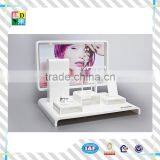 2015 Hot Selling Acrylic Cosmetic Display Stand/modern Design Elegant Clear Acrylic Make up Display Stand From China Supplier thumbnail-1