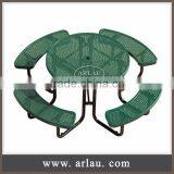 (TB15) Arlau Outdoor Picnic Table, Outdoor Tables and Chairs, Steel Camping Table thumbnail-3
