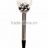 120mm Crackle Ball Stainless Steel Solar Garden Lawn LED Path Light thumbnail-1