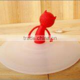 Good Sealability Silicone Coffee Cup Cover With Little Evil Sleeve thumbnail-2