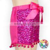 Baby Sequin Shorts With Bow Black Sequins Girls Underwear thumbnail-6